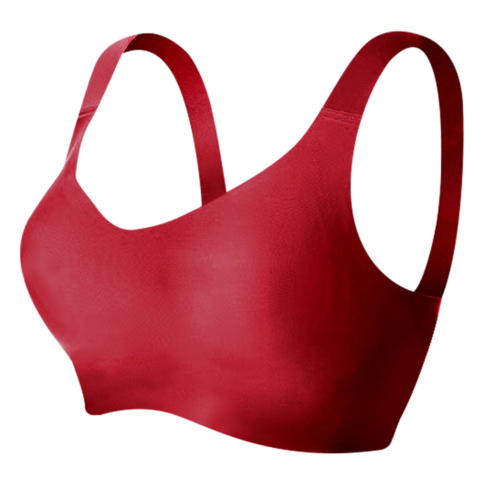 thumbnail image 4 of Sujetador fino y cómodo para mujer, sin aros, con soporte lateral para el pecho, diseño bonito en la espalda y transpirable para todas las estaciones., 4 of 4